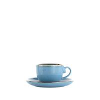 šálek a podšálek na espresso CAPRI - modrá, Moderní, keramika - Mömax