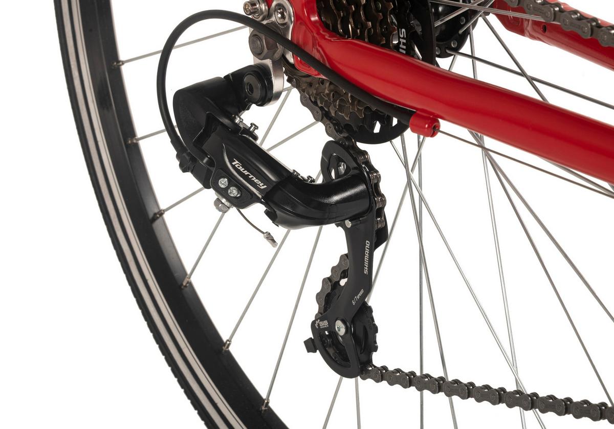 Trekkingrad 401t Flachlenker - Rot, Basics, Metall (25/140/60cm)