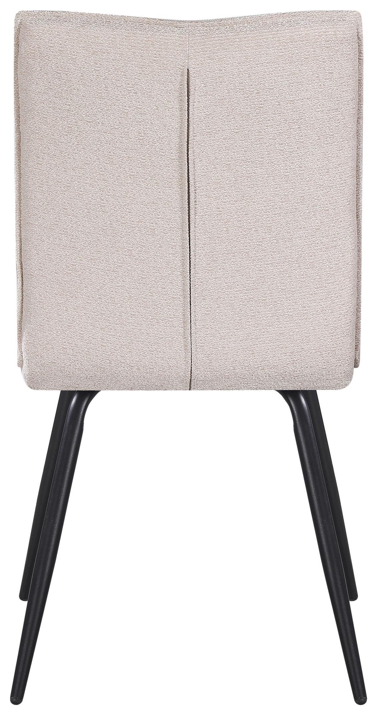 ŽIDLE NOVA - černá/béžová, Moderní, kov/textil (47/88/63cm) - Premium Living