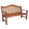 Gartenbank Holz Kingston 3-Sitzer - Eukalyptusholzfarben/Braun, MODERN, Holz (151/92,5/67cm) - Gardenson