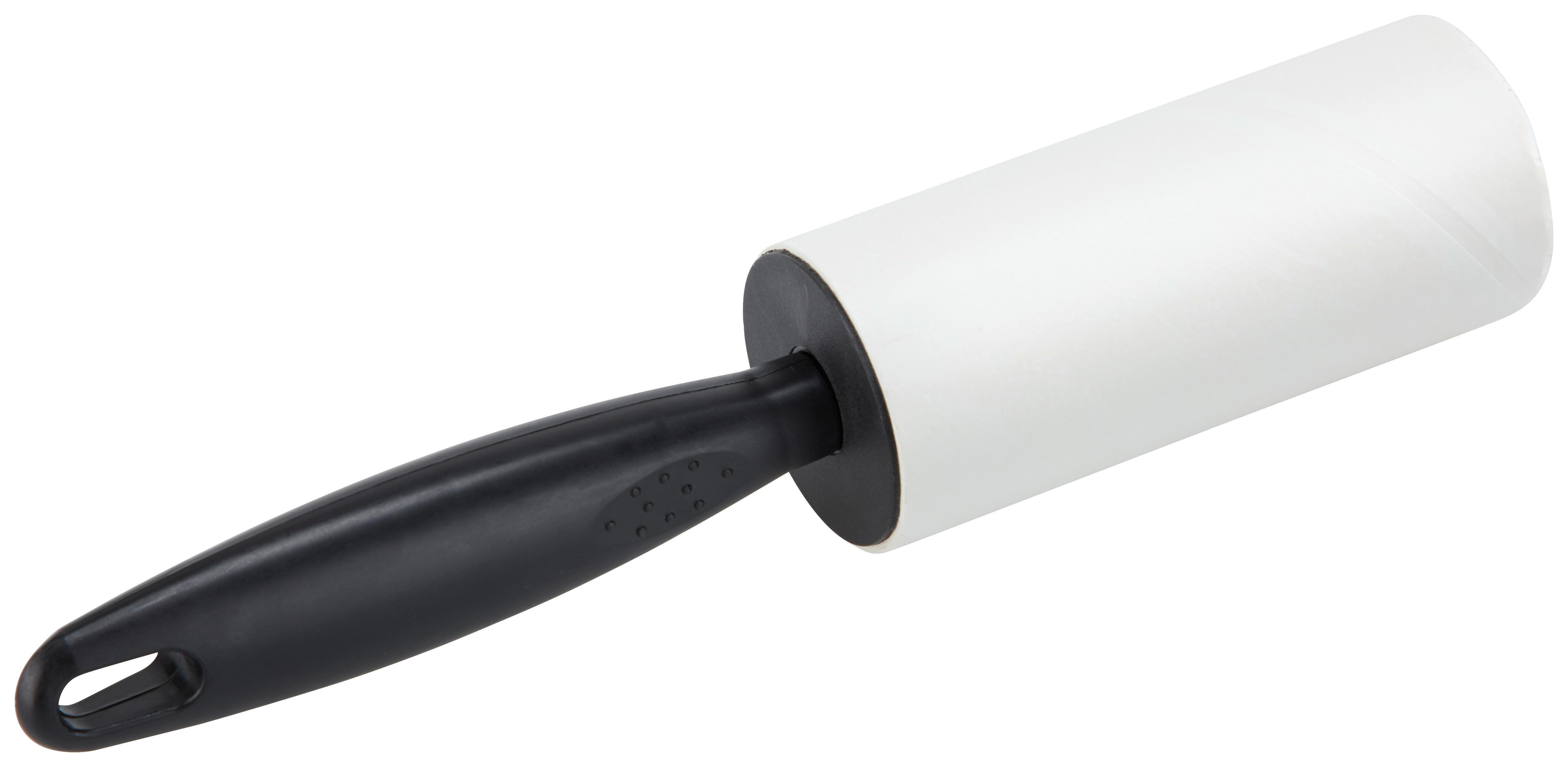 Fusselrolle Bea L: ca. 21 cm - Schwarz/Weiß, Basics, Papier/Kunststoff (21cm) - Homezone