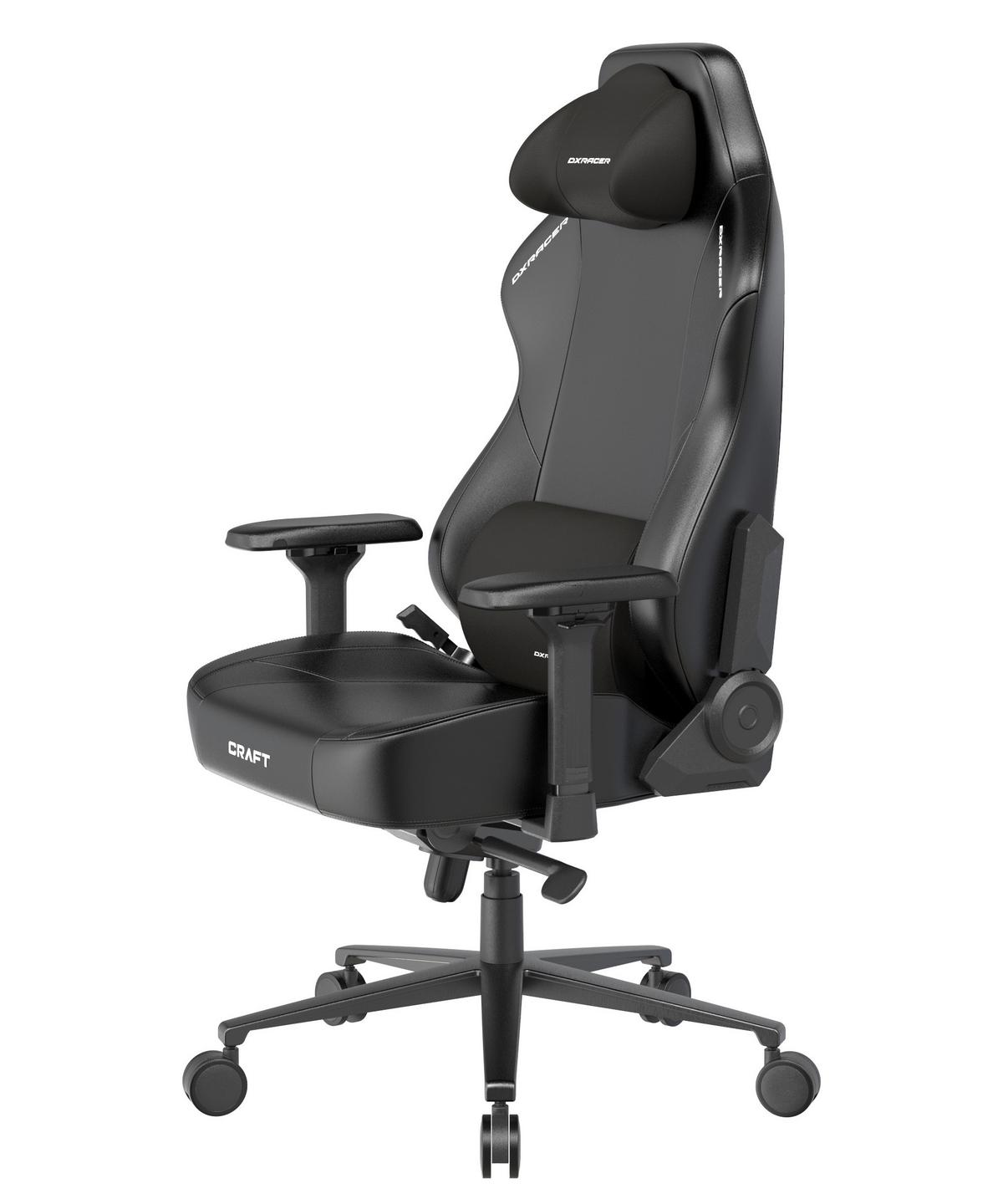 Gamingstuhl Craft Schwarz B: 70cm - Schwarz, KONVENTIONELL, Textil/Metall (70/132/70cm) - Dxracer