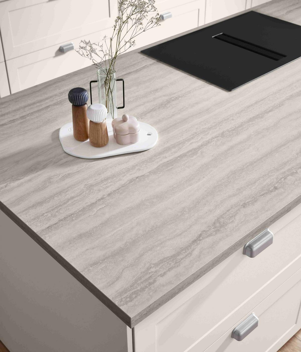 Einbauküche Neapel Frei Planbar Landhausstil - Sandfarben, MODERN, Holzwerkstoff - Vertico