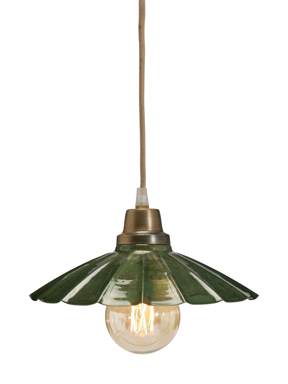 Hängeleuchte 4332413 Ester - Dunkelgrün, LIFESTYLE, Metall (24cm)