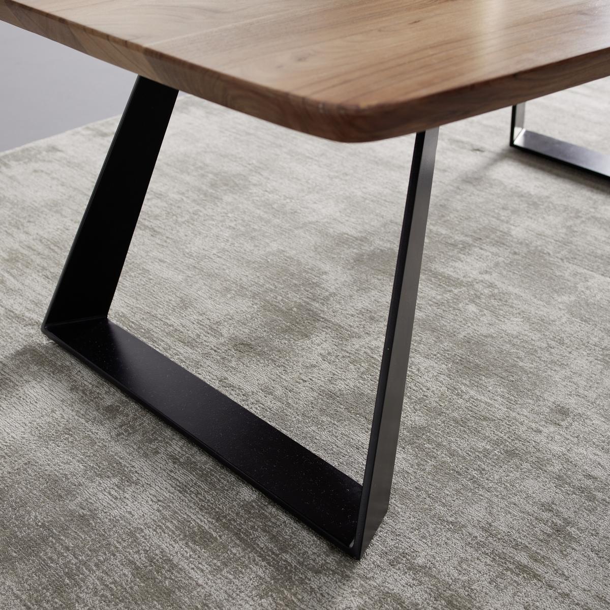 Konferenčný stolík BURGSINN 115x70 cm - čierna/farba akácie, Natur, kov/drevo (115/70/45cm) - Livetastic