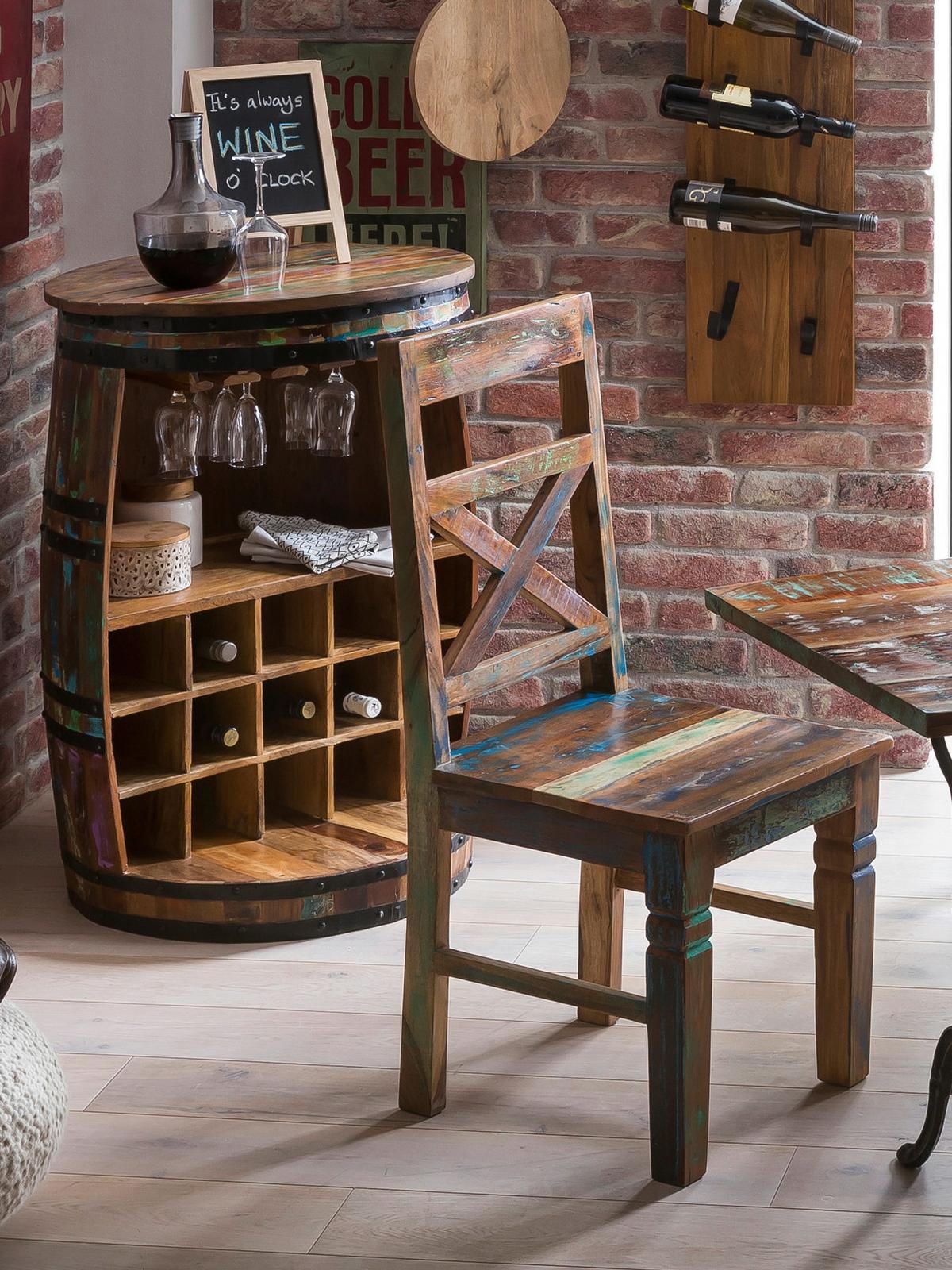 STUHL Multicolor 2-teilig - Multicolor, MODERN, Holz (45/100/45cm) - MID.YOU