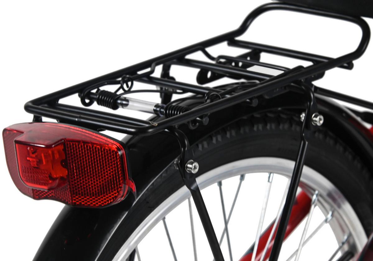 Dacapo Kinderfahrrad Bobby Rot - Rot, Basics, Metall (25/140/60cm)