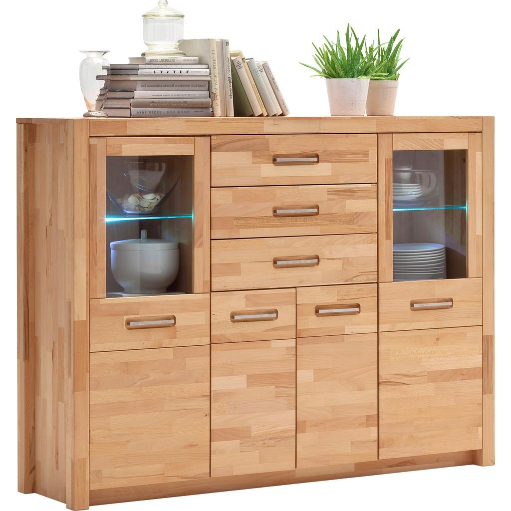Highboard Fenja Buchefarben, B: 163 cm