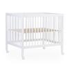 Laufgitter höhenverstellbar Weiß, inkl. Räder, L: 98 cm - Weiß, KONVENTIONELL, Holz/Kunststoff (98/78/82cm) - Childhome