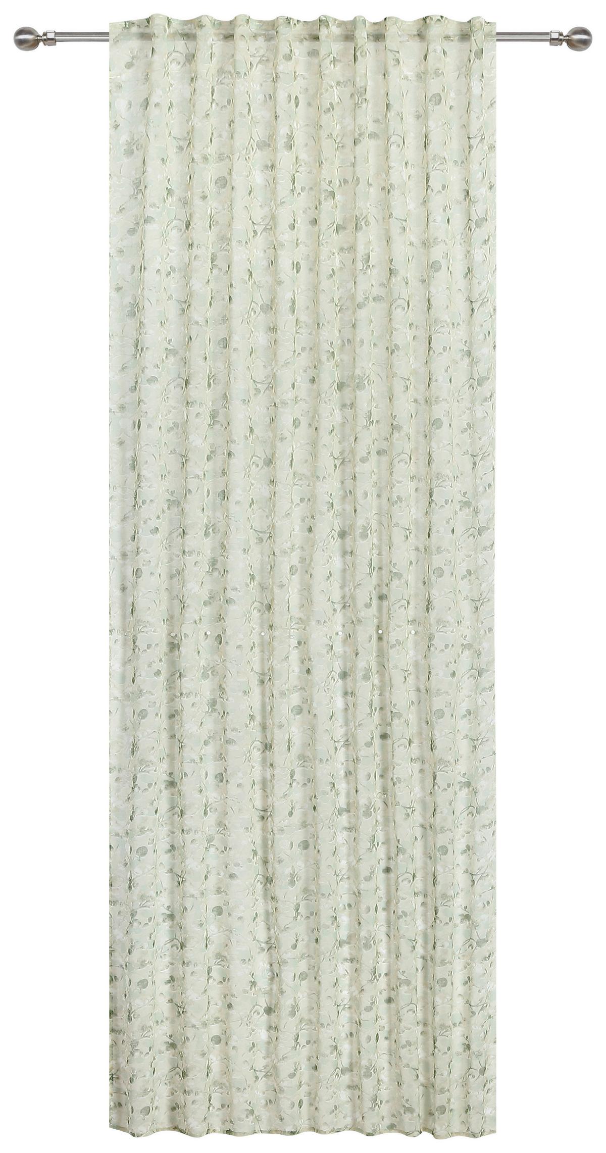 Vorhang Mit Band Ramona 140x245 Cm Grün - Grün, ROMANTIK / LANDHAUS, Textil (140/245cm) - James Wood