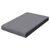 Boxspring-Spannleintuch Pure Boxspring - Grau, Basics, Textil (90-100/190-220cm) - Schlafgut