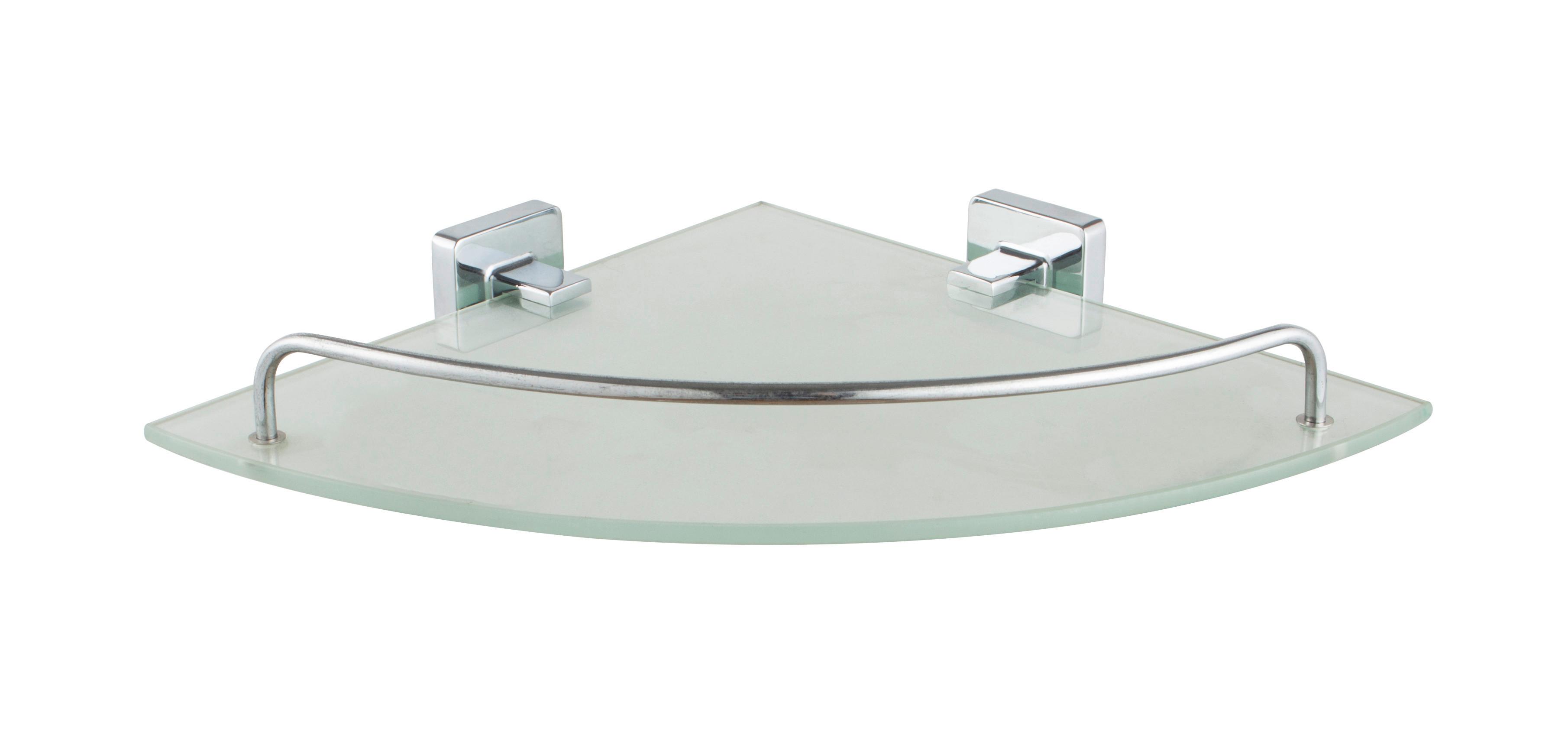 Üveg Sarokpolc Polc Solo 4110c - Konventionell, Üveg/fém (34/4,5/24cm)