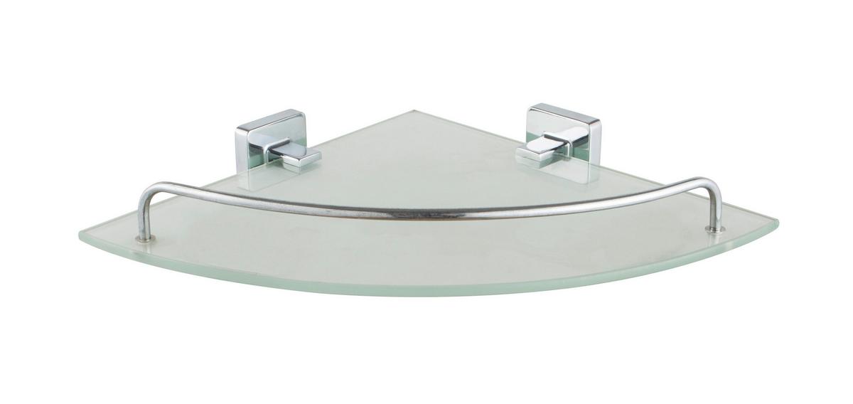 Üveg Sarokpolc Polc Solo 4110c - Konventionell, Üveg/fém (34/4,5/24cm)