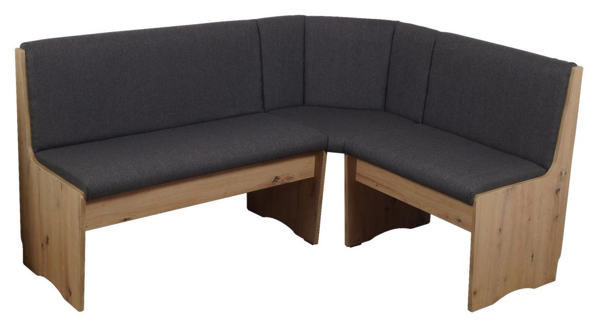 Eckbankgruppe Duisburg Veduso Artimes - Dunkelgrau/Eiche Artisan, KONVENTIONELL, Holz/Holzwerkstoff (125/165cm)