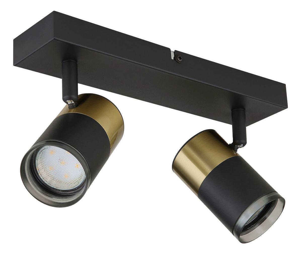 Strahler 57850-2 - Dunkelgrau/Schwarz, Design, Kunststoff/Metall (26/6/12cm) - Globo