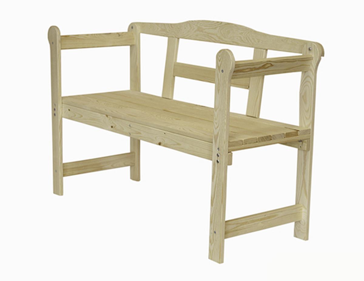 Gartenbank Fichte 2-Sitzer - Fichtefarben, Basics, Holz (118/78/45,5cm)