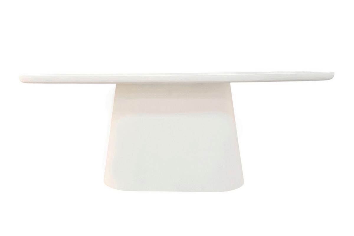 ESSTISCH Weiß L: 200cm - Weiß, MODERN, Holzwerkstoff/Stein (200/100/76cm) - MID.YOU