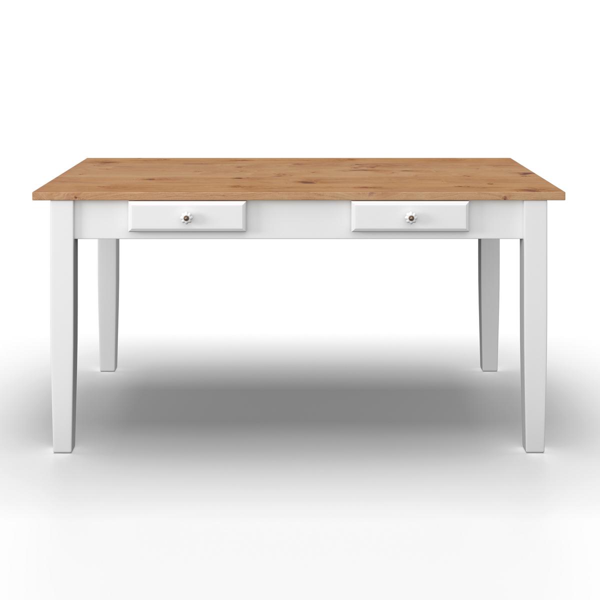 JÍDELNÍ STŮL CAMDEN 160 - bílá/barvy borovice, Moderní, dřevo/kompozitní dřevo (160/79/90cm) - Bessagi Home