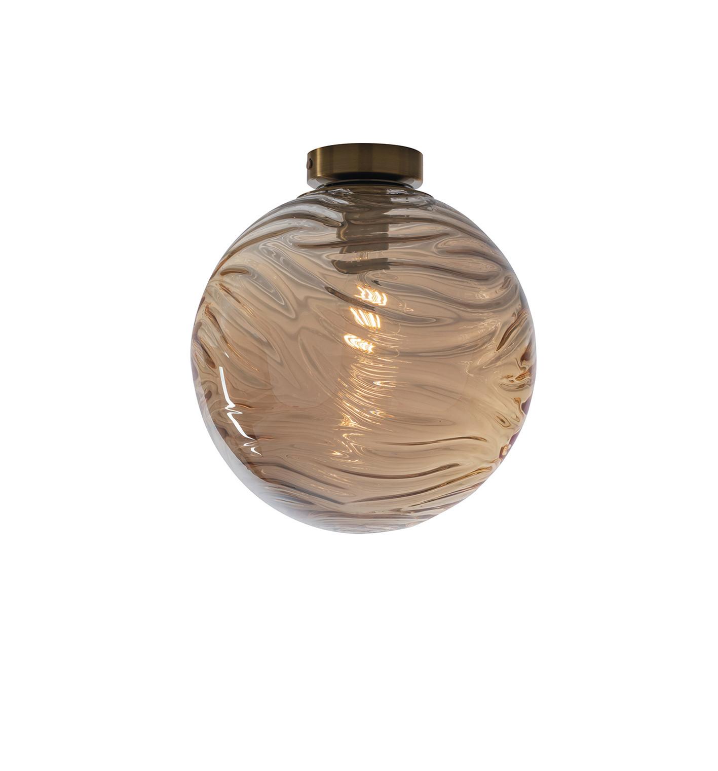 Deckenleuchte I-Nereide-G-Pl30 Ch - Champagner, KONVENTIONELL, Glas (30/32cm)