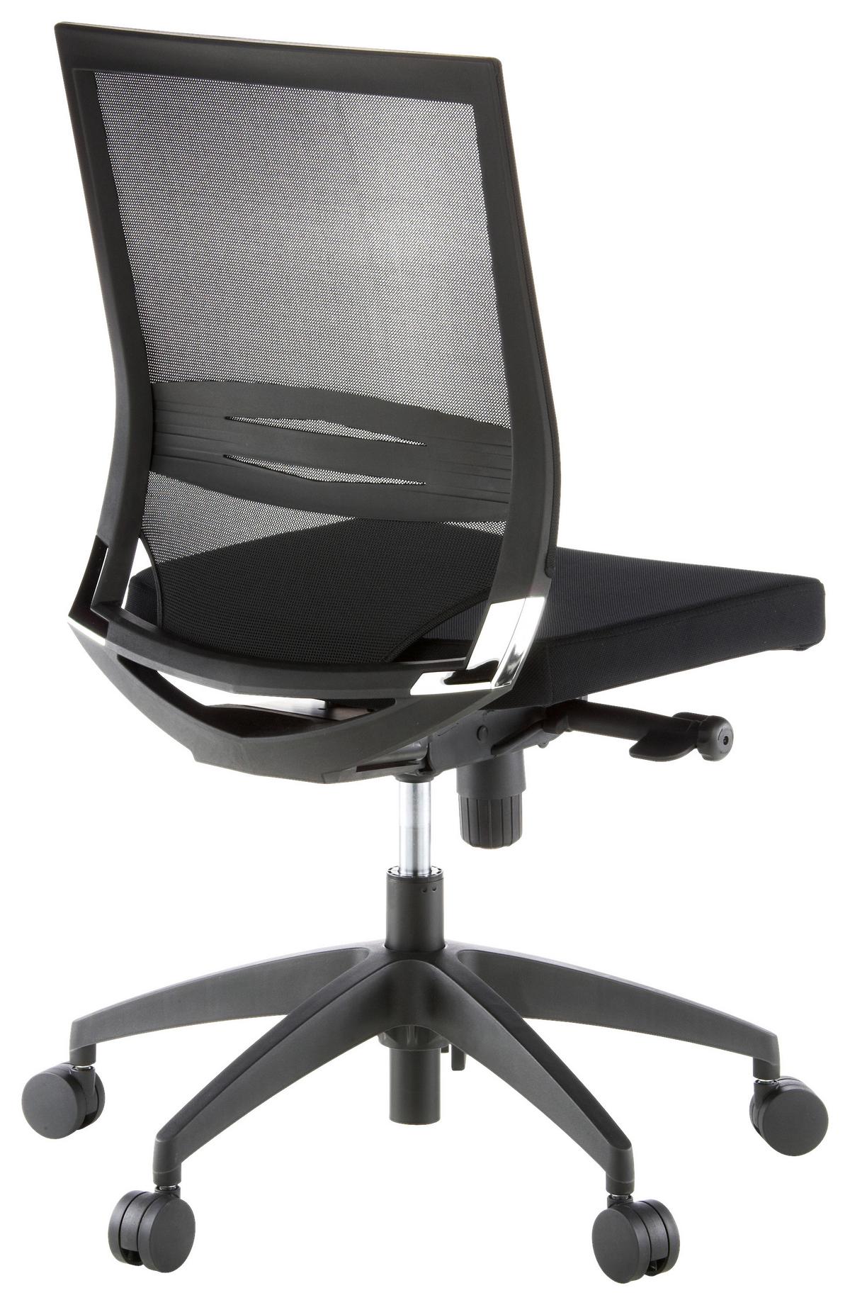 Drehstuhl Porto Eco Schwarz - Schwarz, MODERN, Kunststoff/Textil (49/108/44cm) - MID.YOU