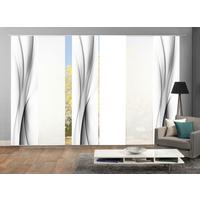 Flächenvorhang 6er Set Rochelle - Grau, Design, Textil (60/245cm) - Schmidt W. Gmbh