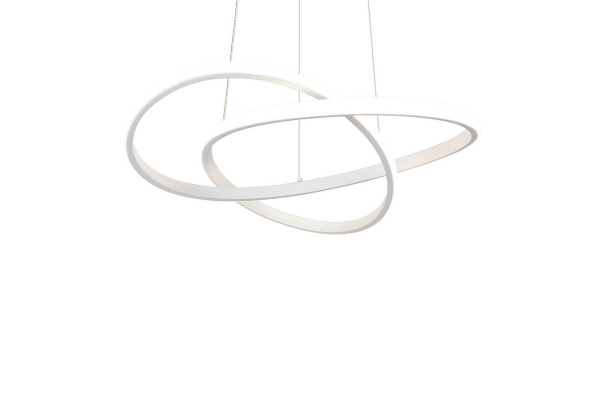LED-HÄNGELEUCHTE MANSA - Weiß, Basics, Kunststoff/Metall (50/150cm) - Luca Bessoni