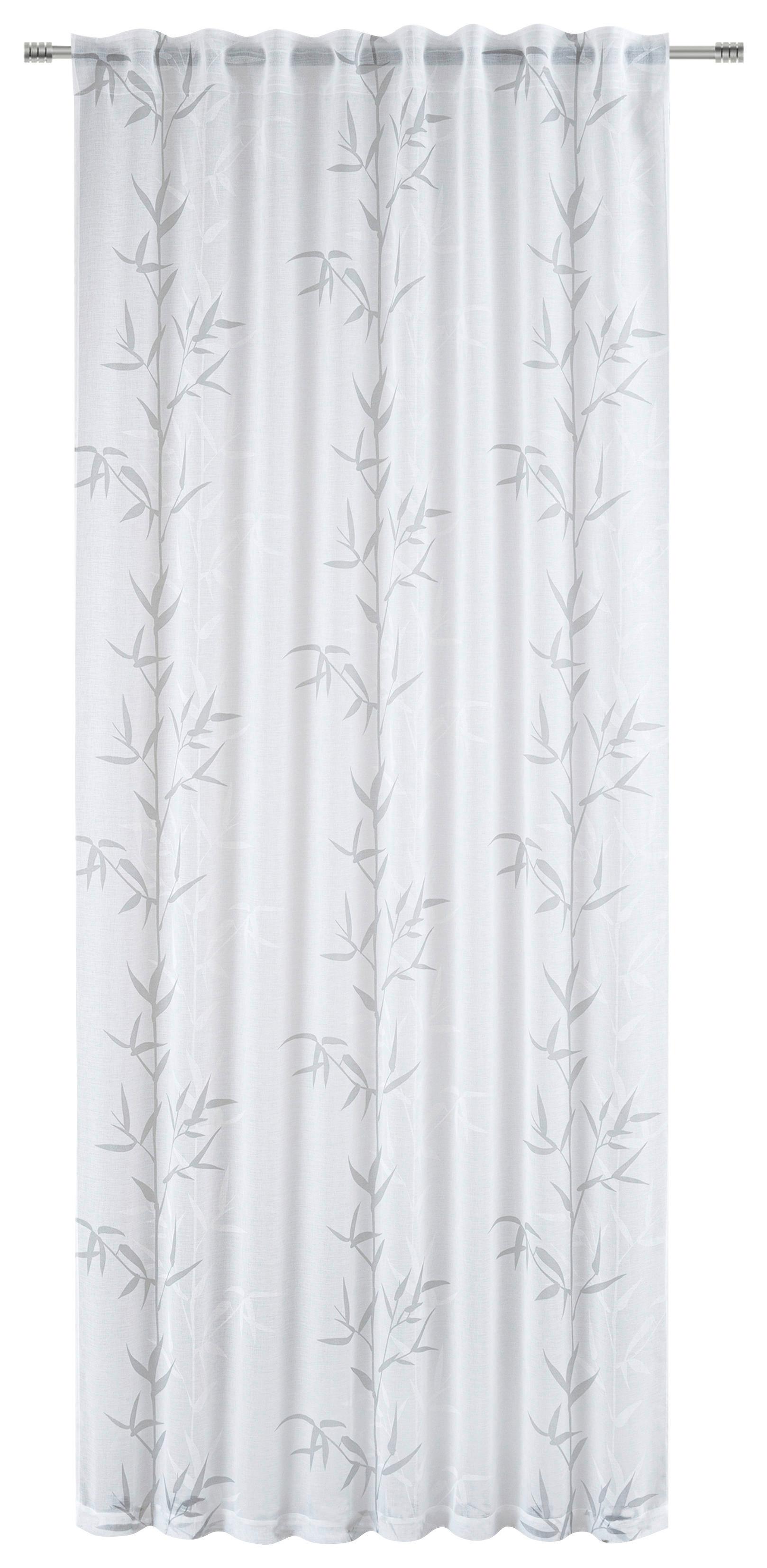 Fertigvorhang Beate - Weiß, MODERN, Textil (135/245cm) - Luca Bessoni