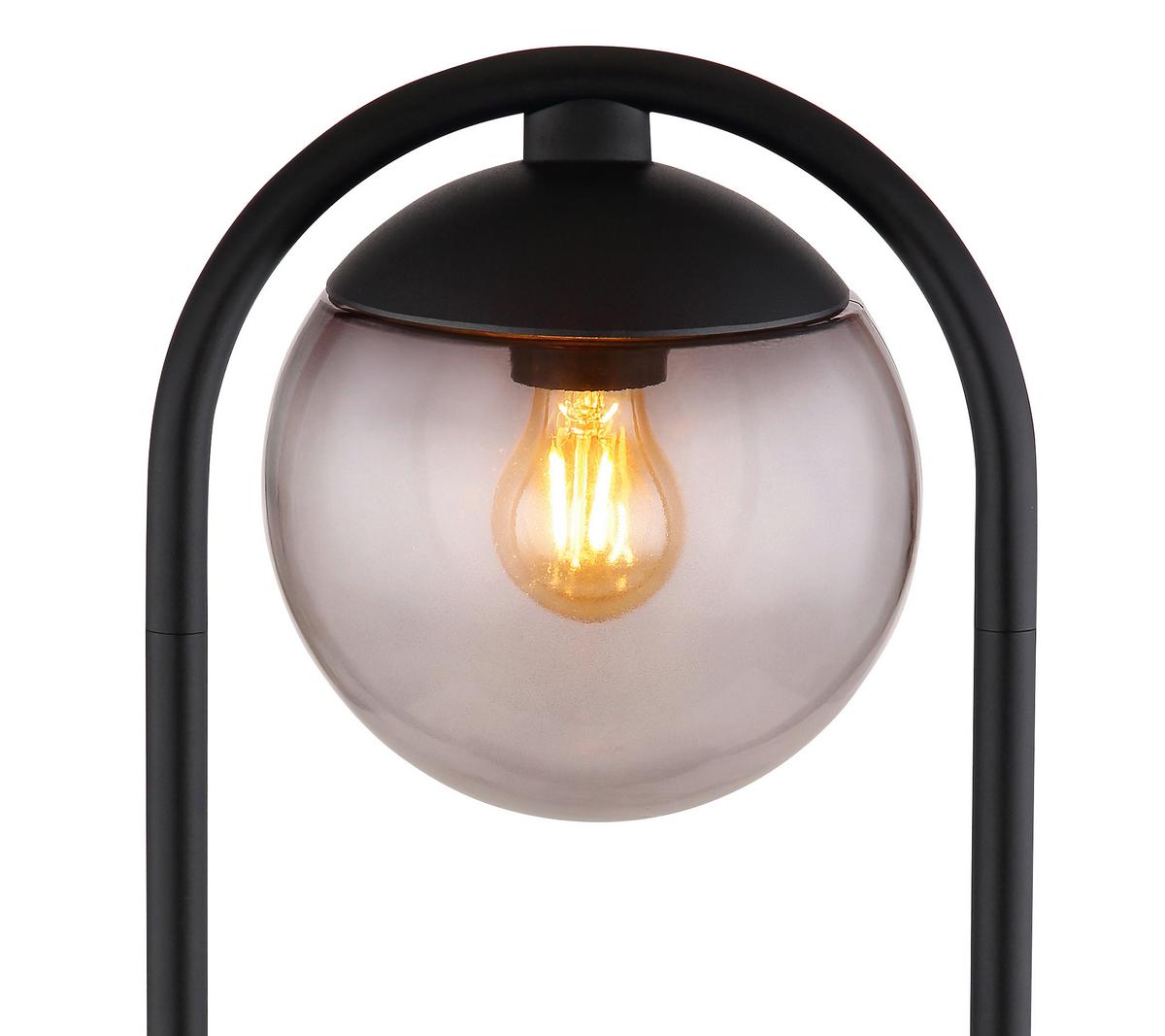 Außenstehleuchte 31813 - Schwarz, Basics, Glas/Metall (32/100cm) - Globo