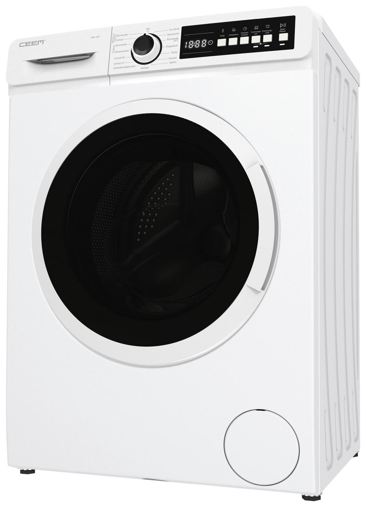 Waschtrockner Ceem Wd 120 - Weiß, Basics, Kunststoff/Metall (59,7/84,5/52,7cm) - CEEM