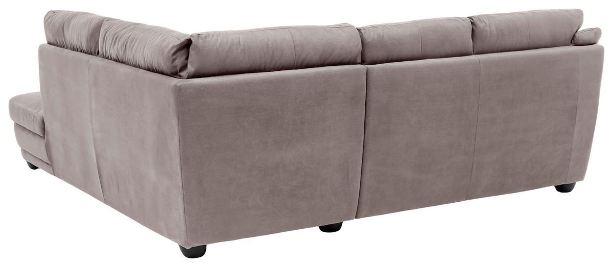 Ecksofa Nebolo Beige Mikrofaser - Beige, Design, Textil (245/225cm) - Livetastic