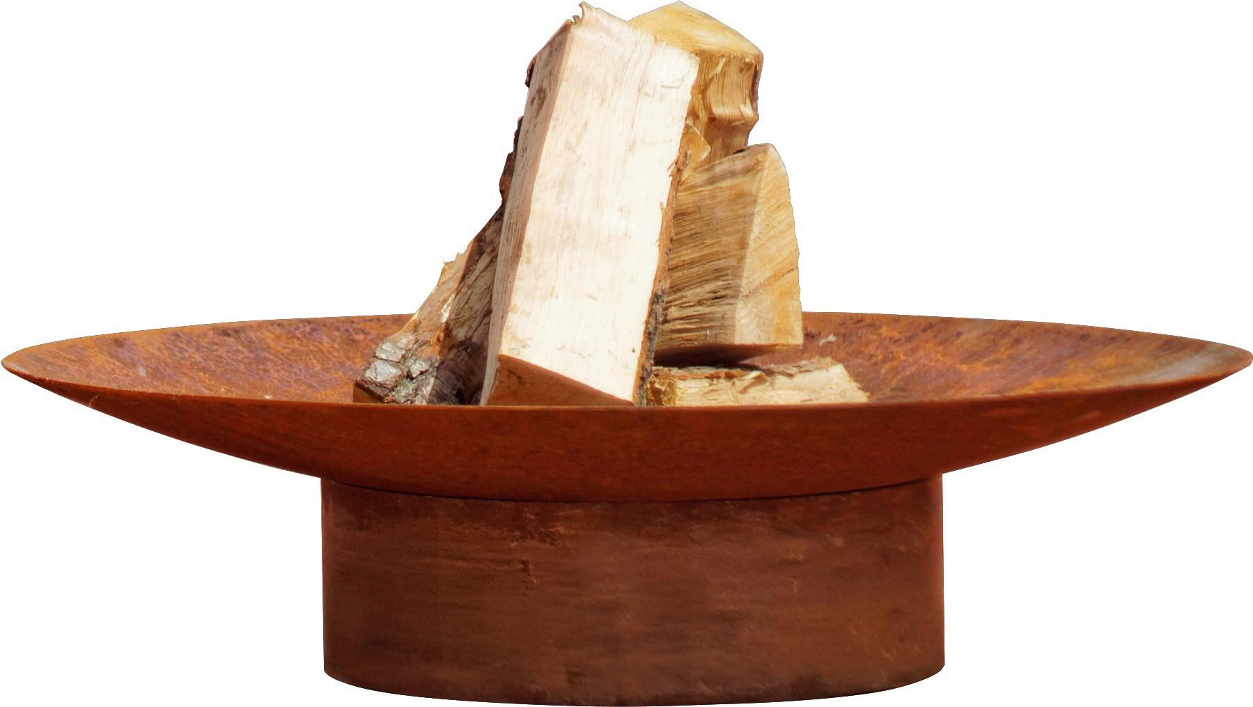 Feuerschale Grace M Rohstahl - Rostfarben, Basics, Metall (58/58/13,6cm)