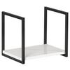 Badezimmerregal Hängend Weiss/schwarz 33x28 Cm Newyork - Schwarz/Weiß, MODERN, Holzwerkstoff/Metall (33/28/28cm) - MID.YOU
