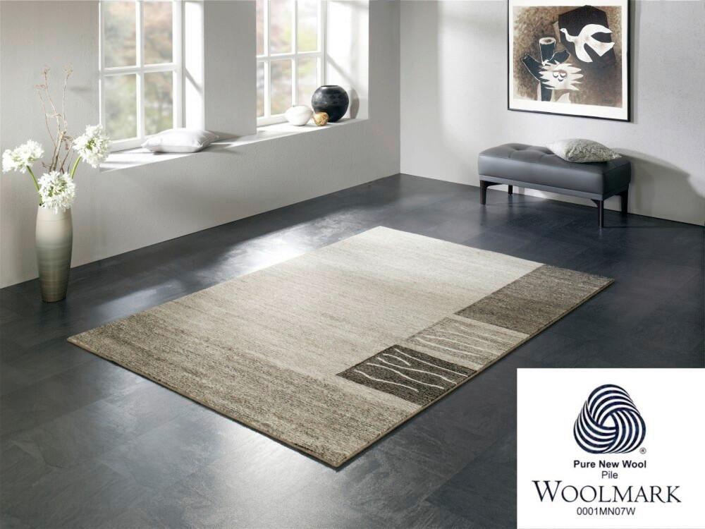 Webteppich Natura Wool Corner Naturfarben 65x130 Cm - Naturfarben, KONVENTIONELL, Textil (65/130cm) - Novel