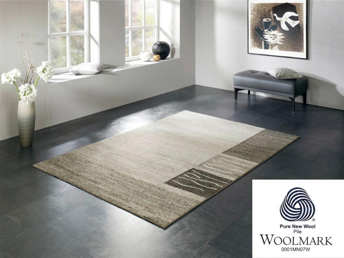 Webteppich Natura Wool Corner Naturfarben 65x130 Cm - Naturfarben, KONVENTIONELL, Textil (65/130cm) - Novel