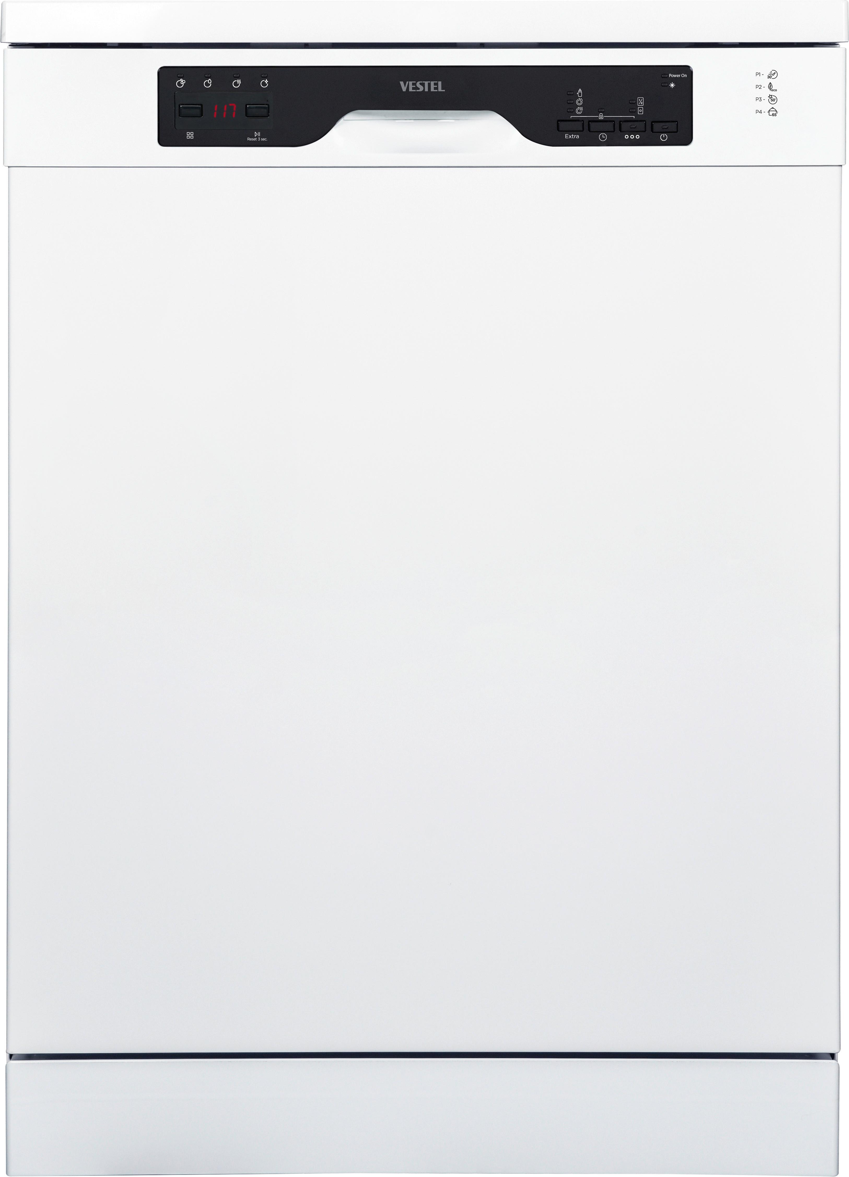Geschirrspüler S1-D046o B: 60 cm Freistehend Weiß - Weiß, Basics (59,8/85/59,8cm) - Vestel
