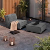 Loungesofa Xxl - Grau, MODERN, Textil (95/35/95cm) - Beldano