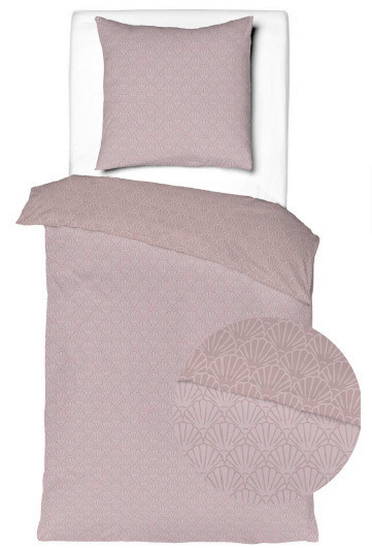 POSTEĽNÁ BIELIZEŇ Shell, 70 x 90/140 x 200 cm - hnedofialová, textil (140/200cm) - Mömax