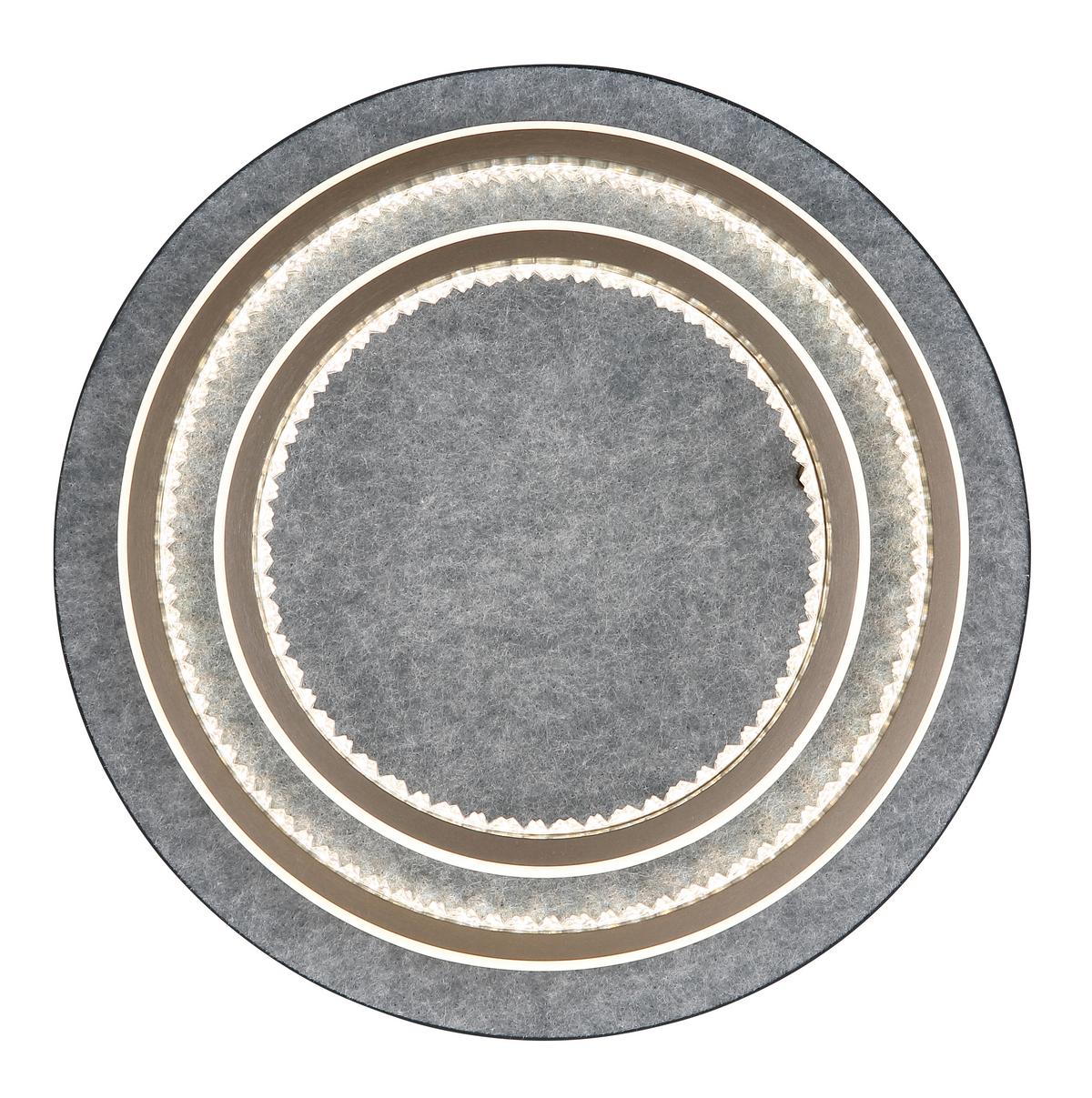 Led Mennyezeti Lámpa 67179d1 Della - fekete/fehér, Design, műanyag/fém (47,2cm) - Globo