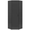 Eckschrank Multi Graphitfarben B: 71,5 cm - Graphitfarben, MODERN, Holzwerkstoff (71,5/71,5cm)