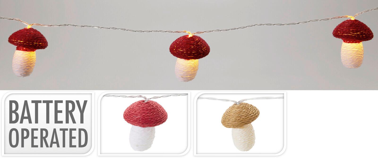 Led-es Fényfüzér Ahr004130 - barna/piros, Basics, műanyag (50cm)
