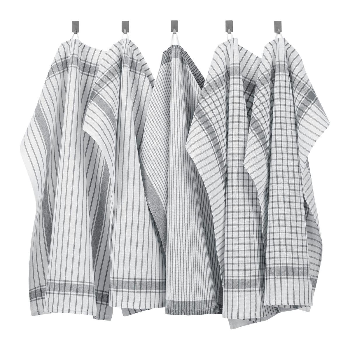 SADA UTĚREK Klaus, 50/70cm,5ks - šedá/modrá, Konvenční, textil (50/70cm) - Modern Living