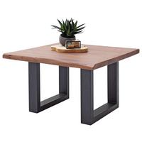 Couchtisch Holz Massiv Cartagena Walnussf./anthrazit - Anthrazit/Walnussfarben, MODERN, Holz/Metall (75/45/75cm)