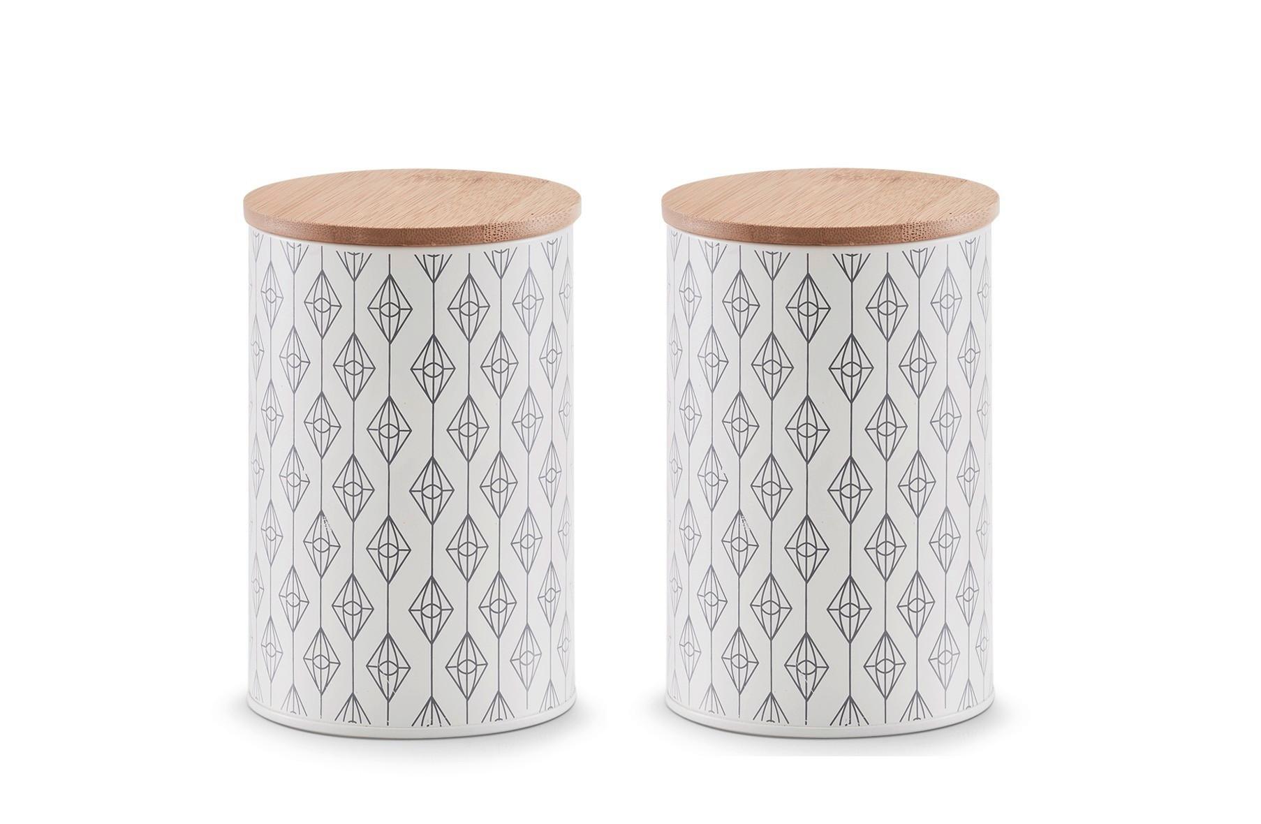 Vorratsdosenset Grau D/h: 10,5x16,5 Cm - Grau, Basics, Metall (10,5/16,5cm) - Zeller Present