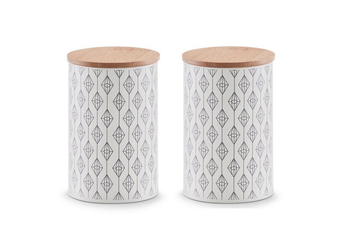 Vorratsdosenset Grau D/h: 10,5x16,5 Cm - Grau, Basics, Metall (10,5/16,5cm) - Zeller Present