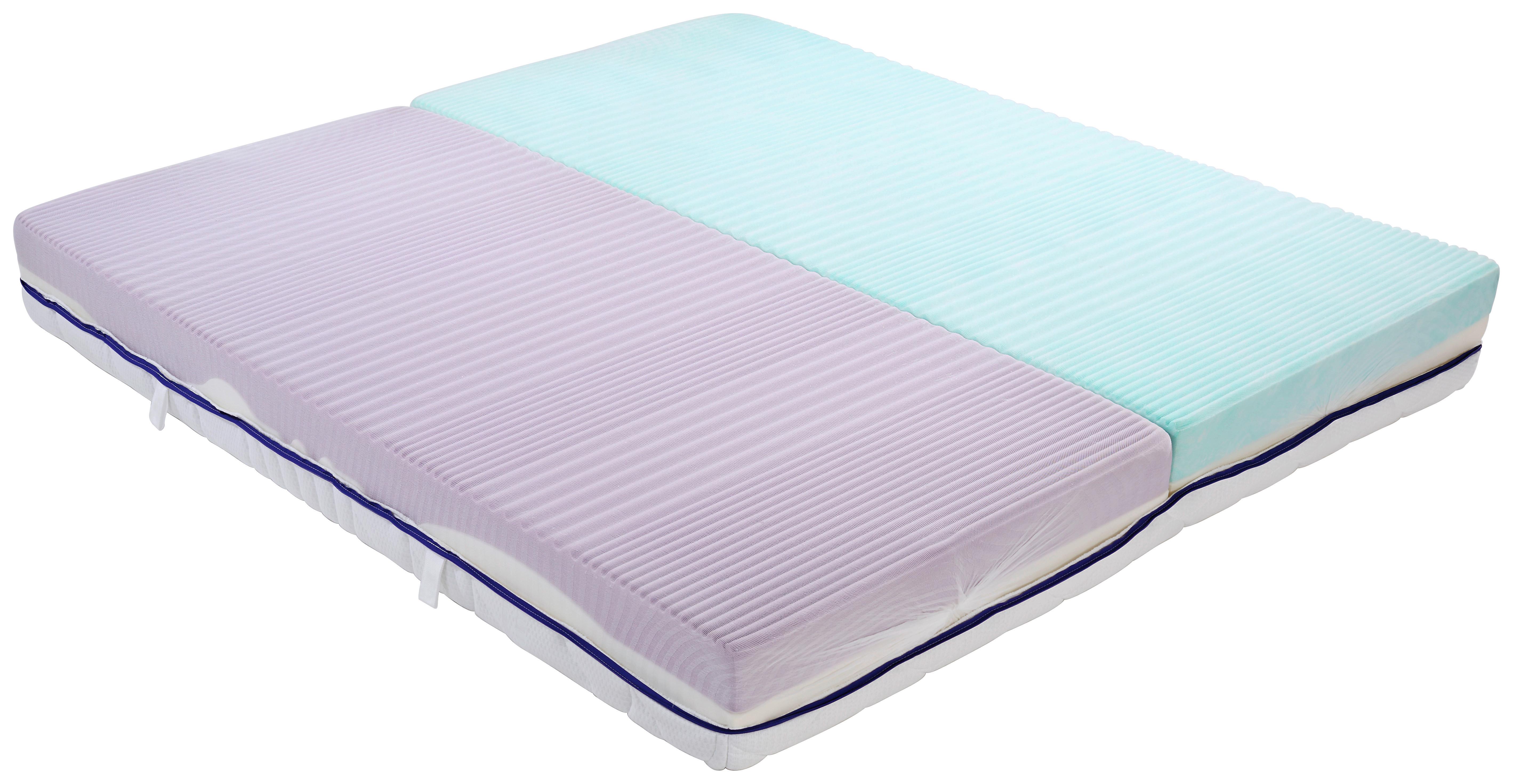Komfortschaummatratze Ergo Duo 180x200 cm H2 H: 22 cm - Weiß, Textil (180/200cm) - Primatex