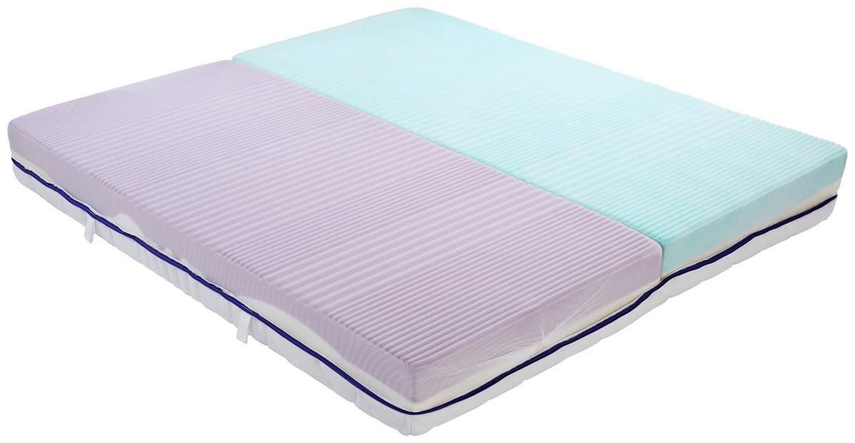 Komfortschaummatratze Ergo Duo 180x200 cm H2/H3 H: 22 cm - Weiß, Textil (180/200cm) - Primatex