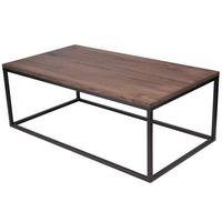 Couchtisch Jonas Schwarz/Eiche dunkel L: 110cm - Eiche dunkel/Schwarz, Natur, Holz/Metall (110/40/60cm)