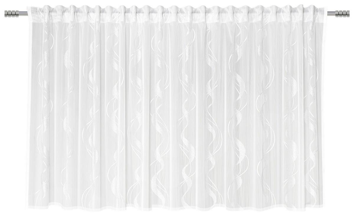 KUSOVÁ ZÁCLONA WAVE STORE 1 - biela, textil (300/145cm) - Modern Living