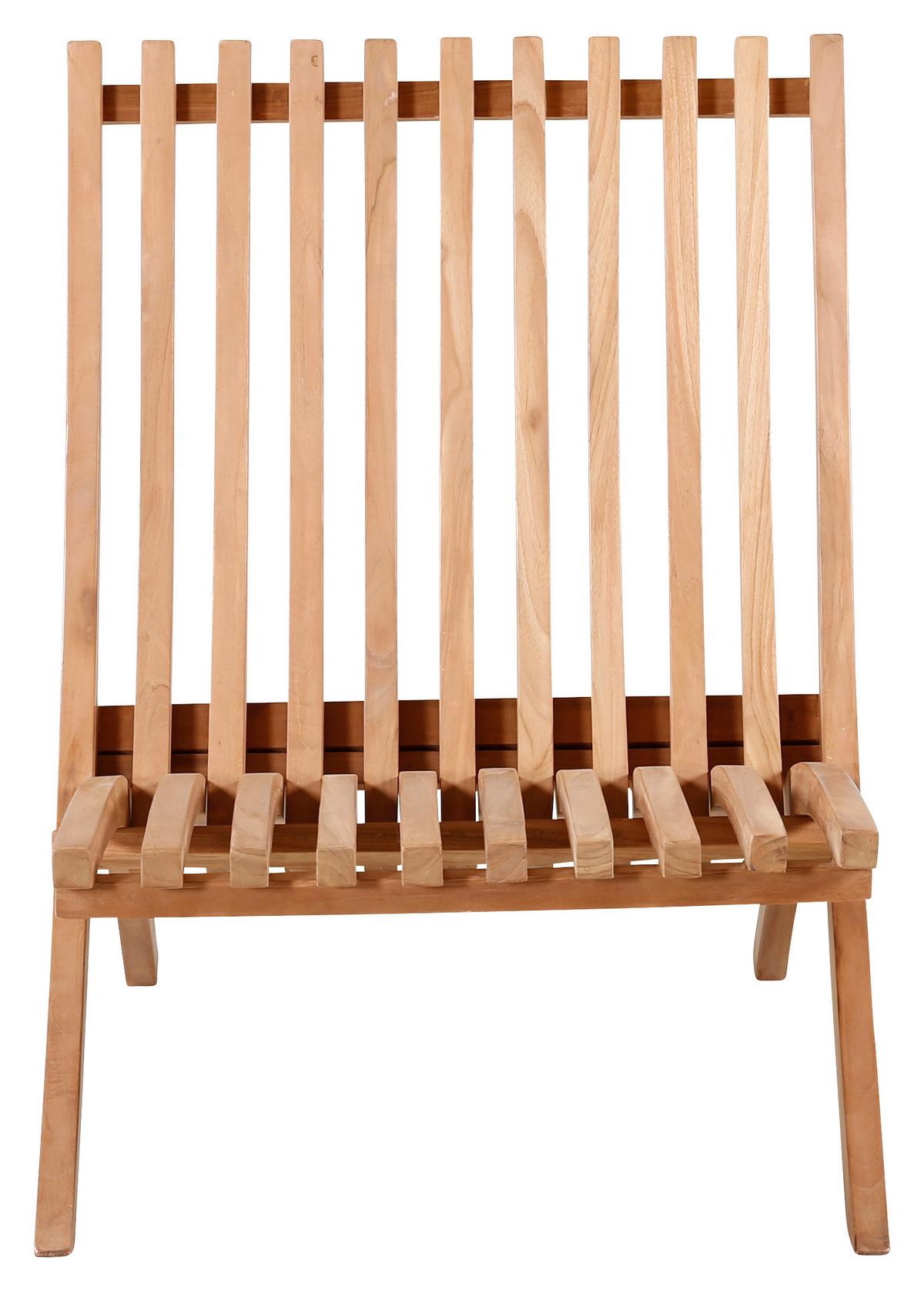 Loungesessel 2er-set Kenya Aus Holz - Teakfarben, KONVENTIONELL, Holz (73/85/63cm) - Gardenson