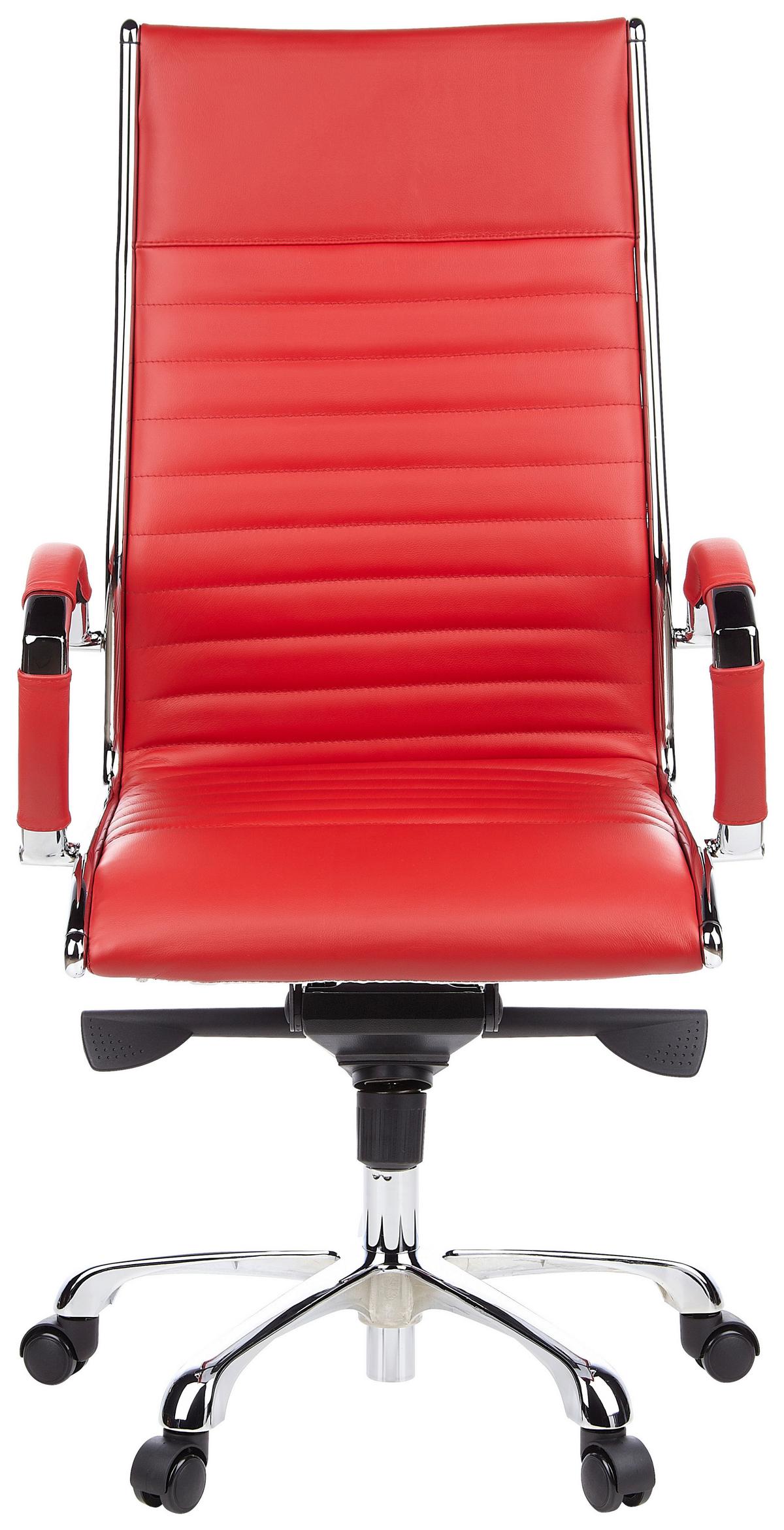 Drehstuhl Parma 20 Rot - Rot, MODERN, Leder/Kunststoff (60/125/50cm) - MID.YOU